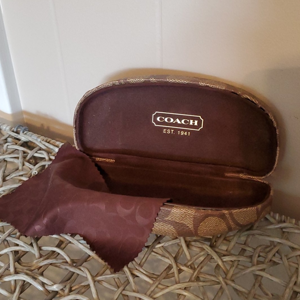 Coach glasses case